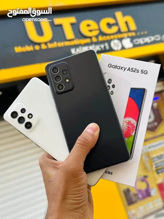 مستعمل اخو الجديد Samsung A52s 5G جيجا 256 اغراضة والكرتونه الأصلية متوفر توصيل