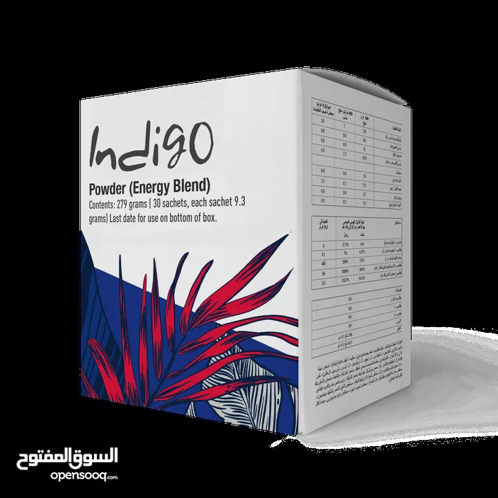 مشروب الطاقة indigo انتعاش لشهر.