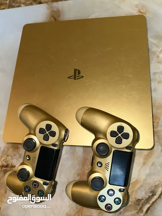 playstation 4 gold slim limited edition! بلاي ستيشن 4 اصدار ذهبي مميز!