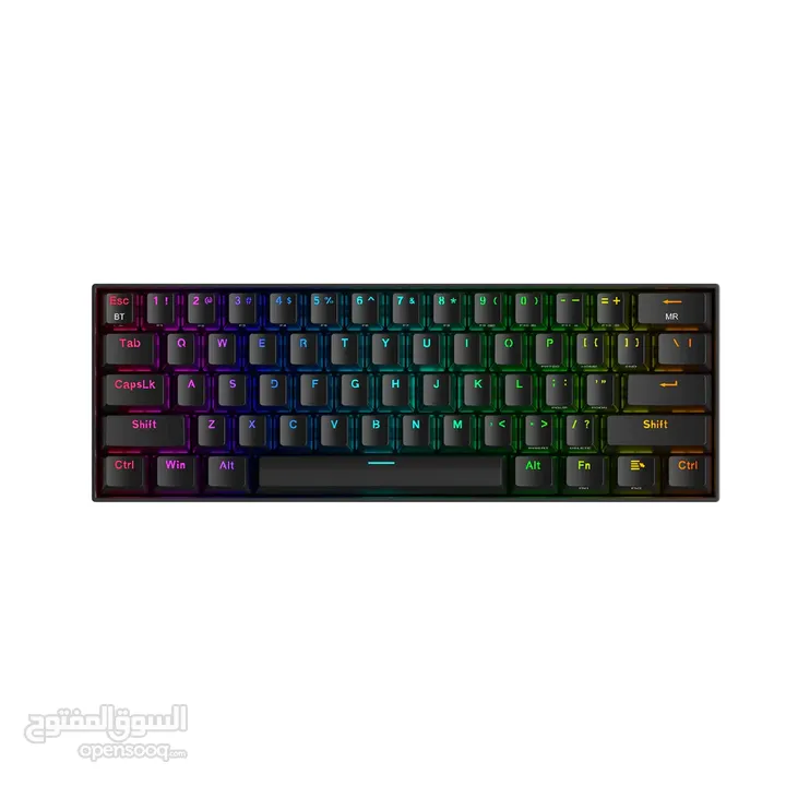 Redragon K530 Pro Draconic 60% Bluetooth/2.4Ghz/Wired - Brown Switch