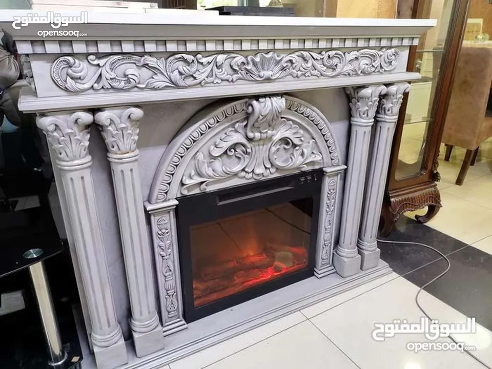 مدفئة مدخل فير بليس تدفئة واجهة fire place