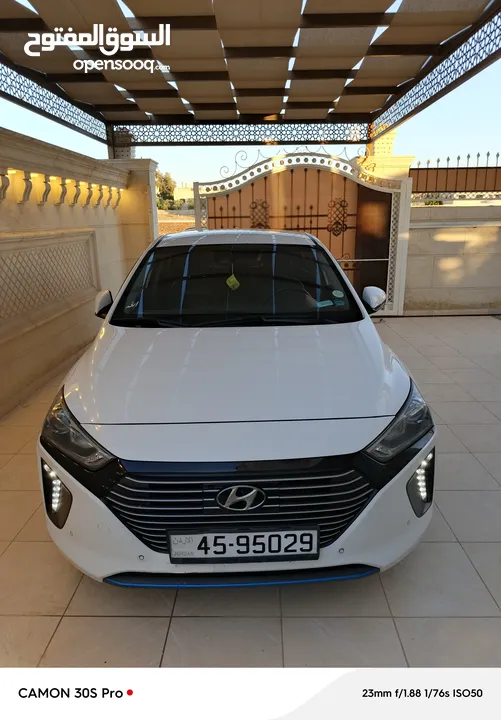 هونداي ايونك فحص 7جيد بدون ملاحضات استعمال شخصي وستخدام خفيف عداد 188km