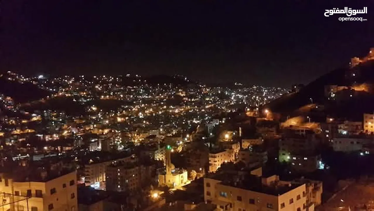 متوفر شقة مشطبة للبيع في اجمل مناطق نابلس / المخفية منطقة هادئة إطلالة رائعة لا يمكن الإغلاق عليها