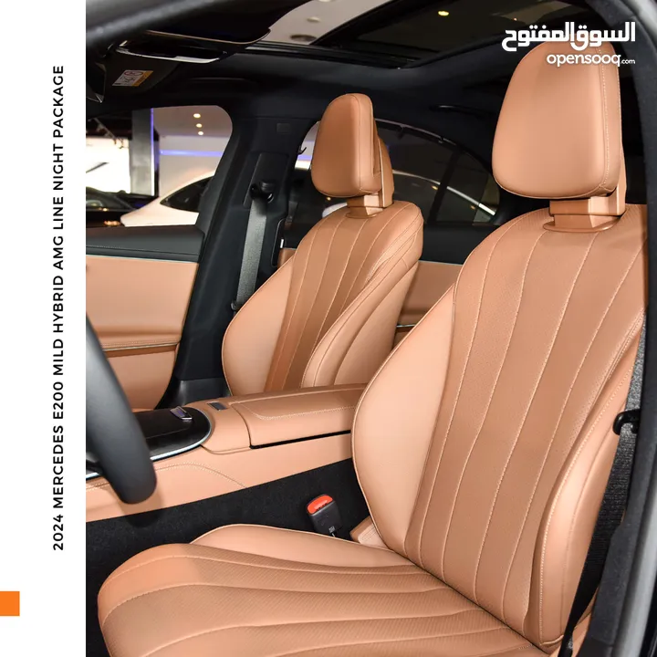 مرسيدس اي كلاس مايلد هايبرد نايت بكج 2024 Mercedes E200 Mild Hybrid AMG Line Night Package