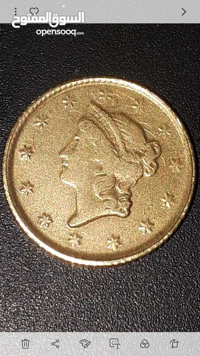 عمله واحد دولار امريكي عام 1852 مع حرف D  اقراء التفاصيل واذا عجبك السعر  مبروك على  صاحب النصيب