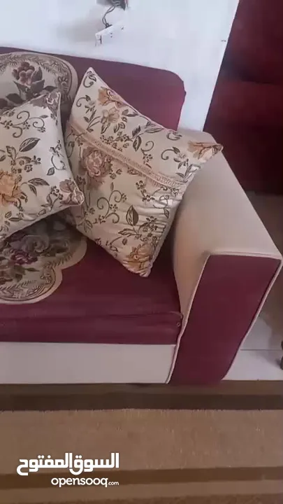 كنب كورنر جيد جدا خشب تقيل بسعر حرق