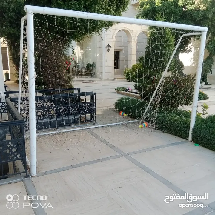 هدف ملعب كرة قدم المقاس الخماسي اهلى صنف واعلى جوده بأفضل الأسعار حديد ثقيل ومميز يوجد خدمة توصيل