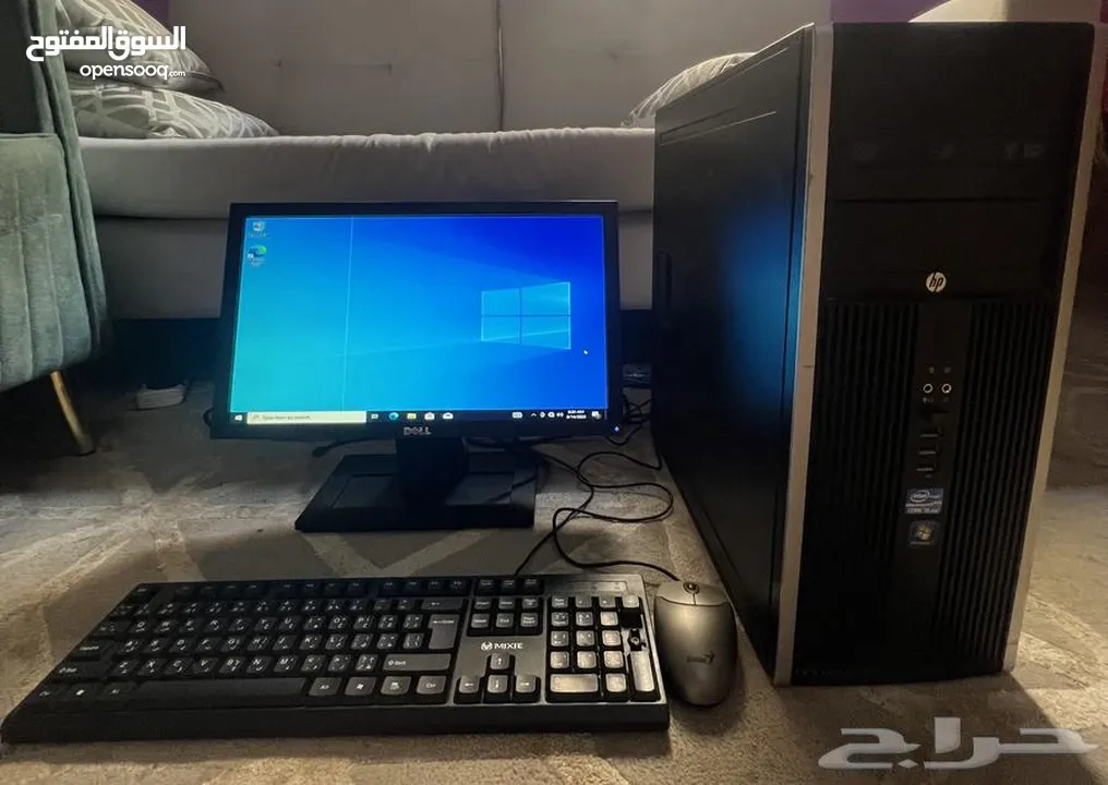 شاشة تلفزيون32 بوصة+ كمبيوتر كامل مع شاشة وكيبورد وماوس واسلاك بـــ 250 شيكل