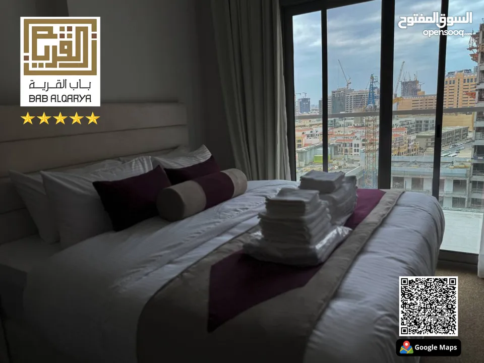 غرفتين وصالة مساحة كبير بدون عمولة مفروشة فرش فاخر شامل الفواتير في دبي - الجميرا