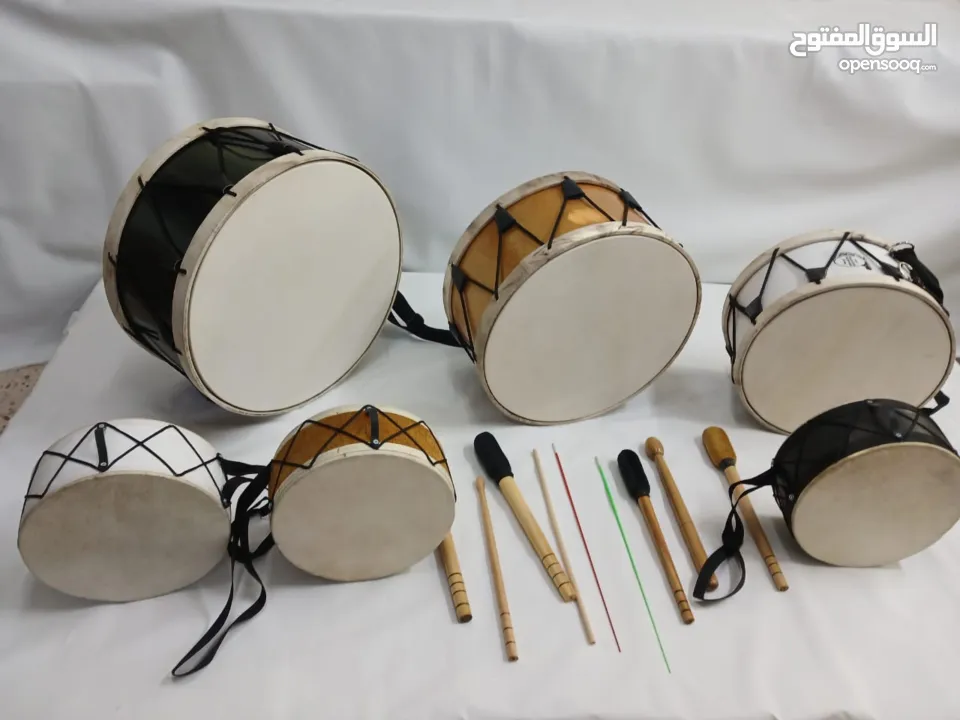 طبول للدبكات وزفات الاعراس شغل يدوي جلد طبيعي 100%