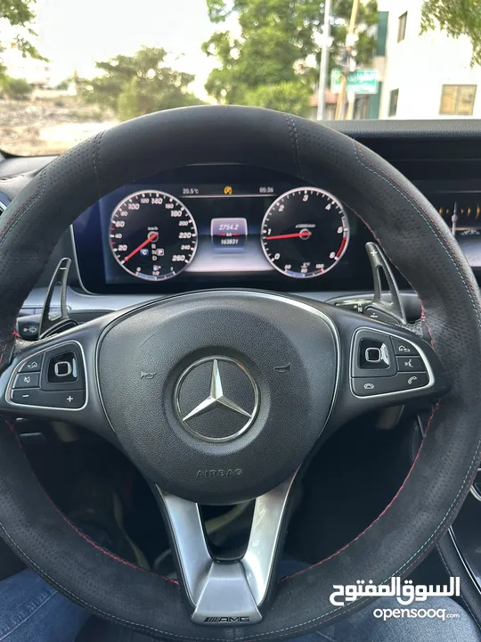 Mercedes E220D  بانوراما  موديل 2017 برخصة  دهان شركة  فل اضافات  امكانية البدل وارد  كرتونه سيارة