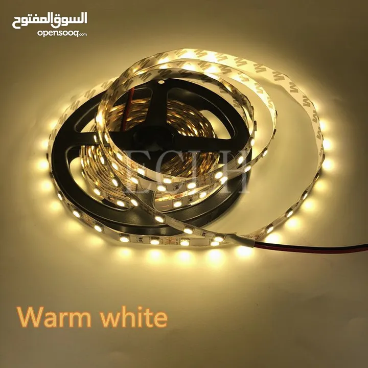 شريط إضاءة ملون 8 الوان مختلفة RGB 5 meters COLOR LED strip decoration light