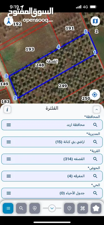 مزرعه للبيع مزروعه ومنتجه جاهزه  من المالك مباشره أراضي بني كنانه القصفه