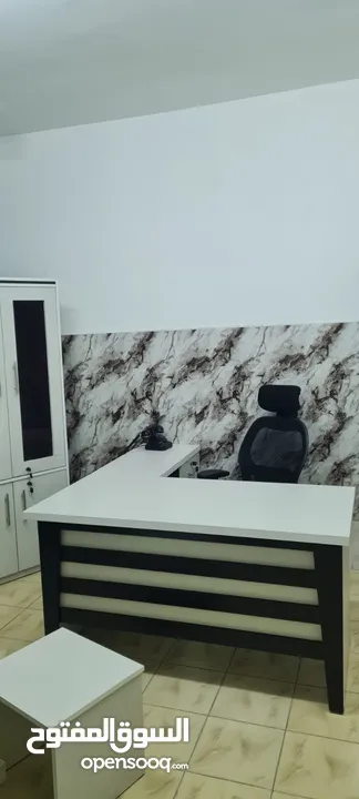 مكتب خشب لامينت 140*70 مع جانبية 80*40+طاولة وسط مع خزانة ملفات بسعر المصنع وأعلى كوالتي بالسوق