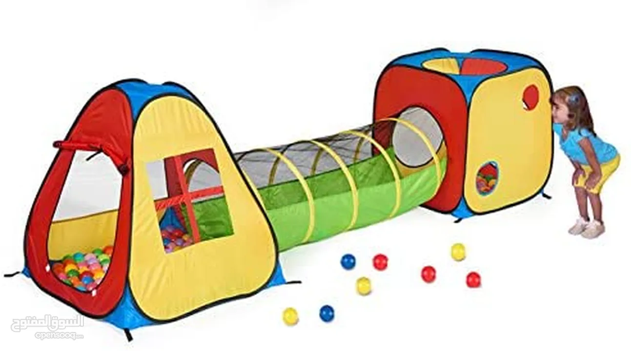 لعبة خيمة الأطفال مع نفق بأشكال متعددة . توصيل لجميع المحافظات - Opensooq