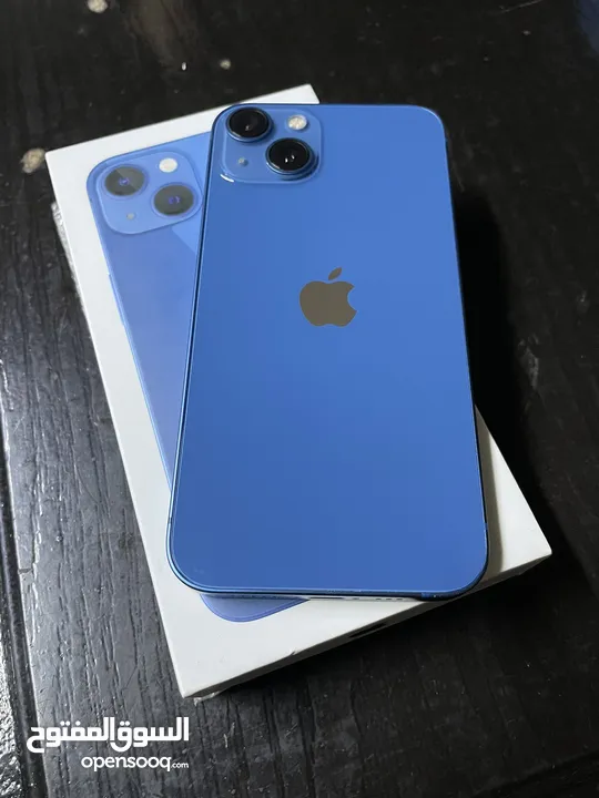 iPhone 13 عادي وكاله مع كرتونه128 جيجا