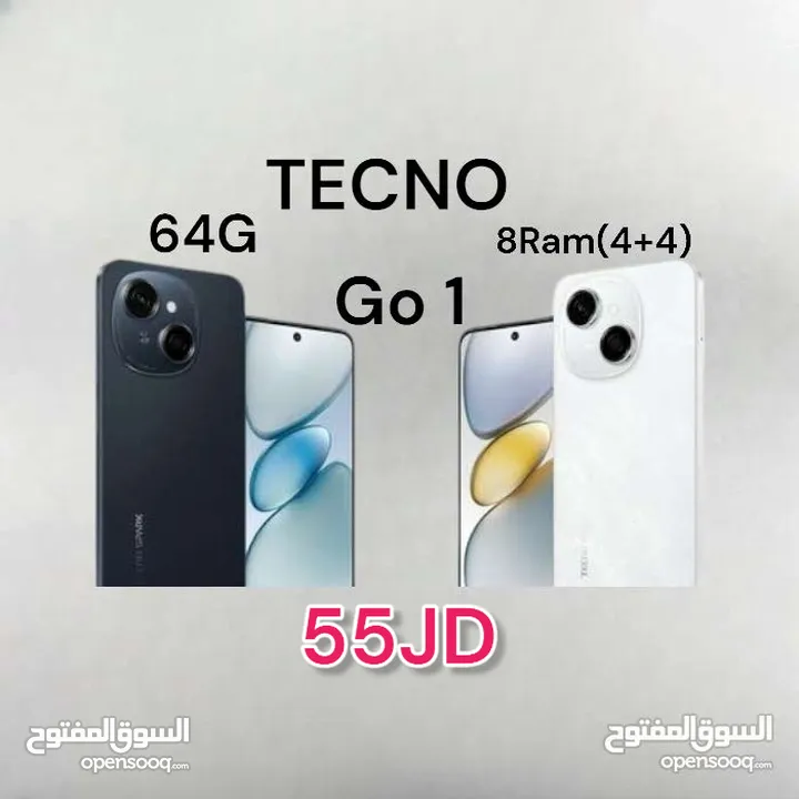 Tecno Spark Go 1 2025  64GB 8Ram(4+4) الاصدار الجديد من تيكنو تكنو سبارك جو go Go1