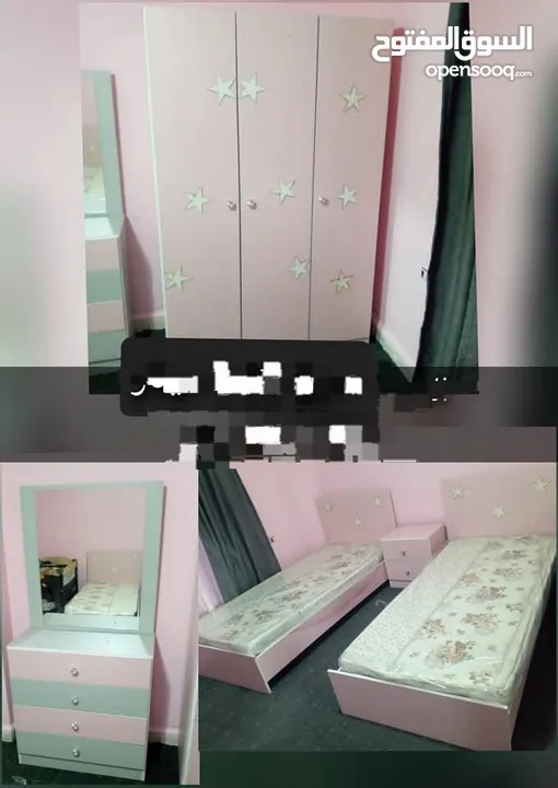 غرف نوم شبابية وبناتية تفصيل للبيع