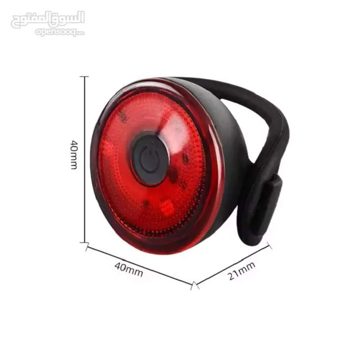 ضوء تنبيهي فاخر للدراجات الهوائية والخوذة led safety bicycle or helmet tail light