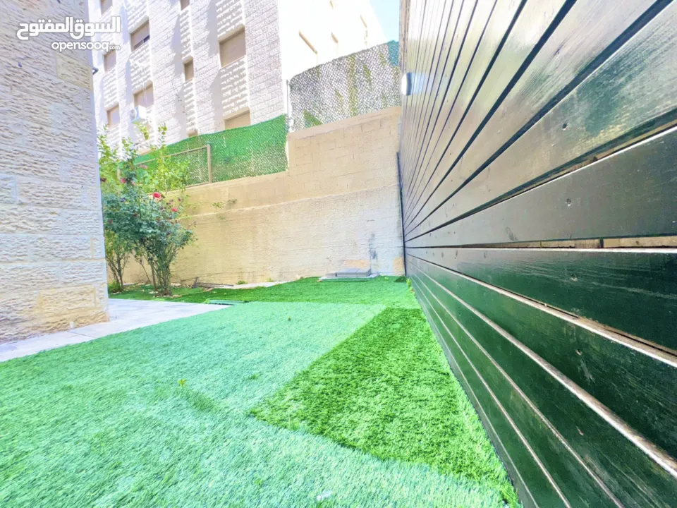 شقة مفروشة مع حديقة ومدخل خاص خلف الانجيلية