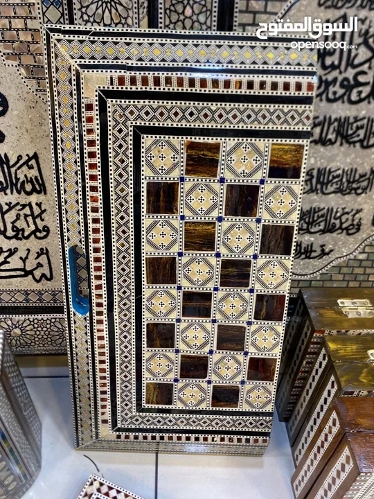 طاولة زهر صدف يدوي