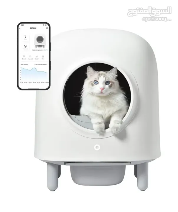 V2com self cleaning litterbox