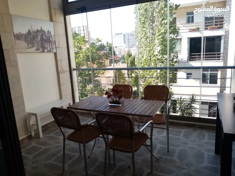 شقة مفروشة فاخرة أرقى مناطق عبدون اعلان رقم (O475)