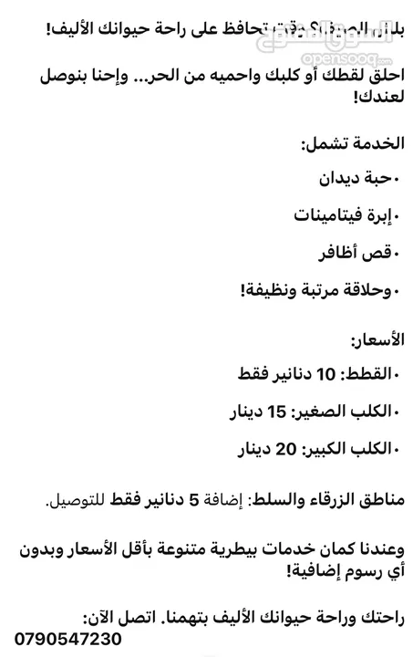 حلاقة للقطط والكلاب الصغيره القطط