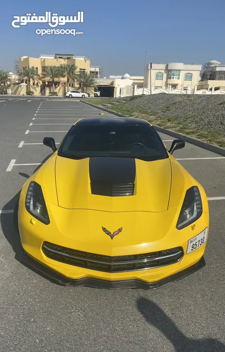 ‏Chevrolet Corvette 2015 C7 stingray GCC in excellent condition, low mileage.