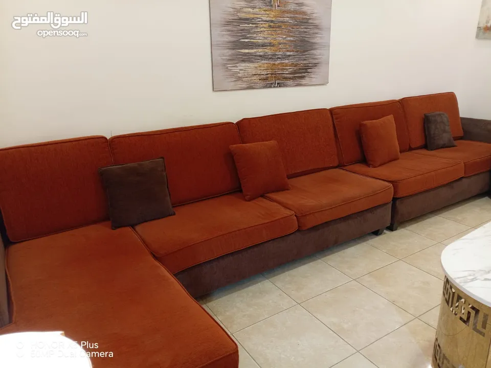 جلسه قياس كبير 12 مقعد حرف L ومفردات عدد2  تفصيل خشب سويد 6سم ... مقاعد وظهر متحرك سحابات