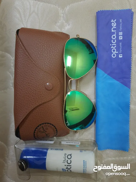 Original Rey ban sunglasses with accessories and spares.