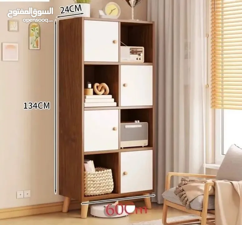 خزانة الكتب والملابس od-96: تحفة فنية تجمع بين الأناقة والوظائف المتعددة.