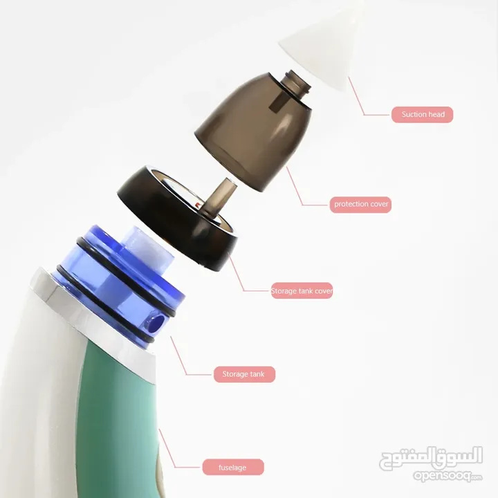 جهاز منظف شفاط الانف و الاذن للكبار و الصغار منظف صحي و امن تنظيف و شفط سوائل الأنف و الأذن
