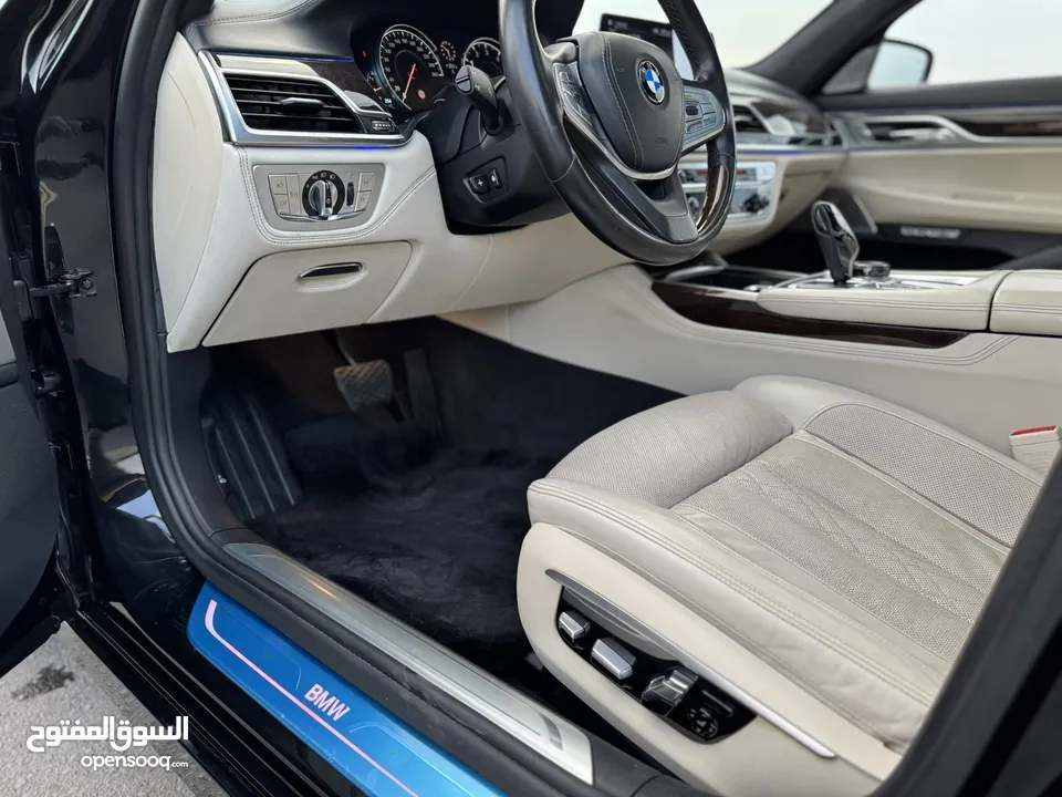 BMW 750LI XDRIVE 2016 GCC  VIP FULL OPTION FULL AGENCY SERVICE SINGLE OWNER