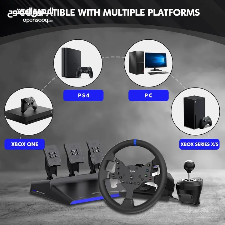 PXN V99 Gaming Racing Wheel, Driving Force ستيرنج بي اكس ان بعطيك شعور حقيقي بالسيارات