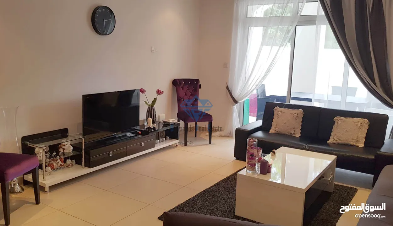 #REF1105  Beautiful fully furnished 2 Bedrooms+Private Parking Town House For Sale in Al Mouj