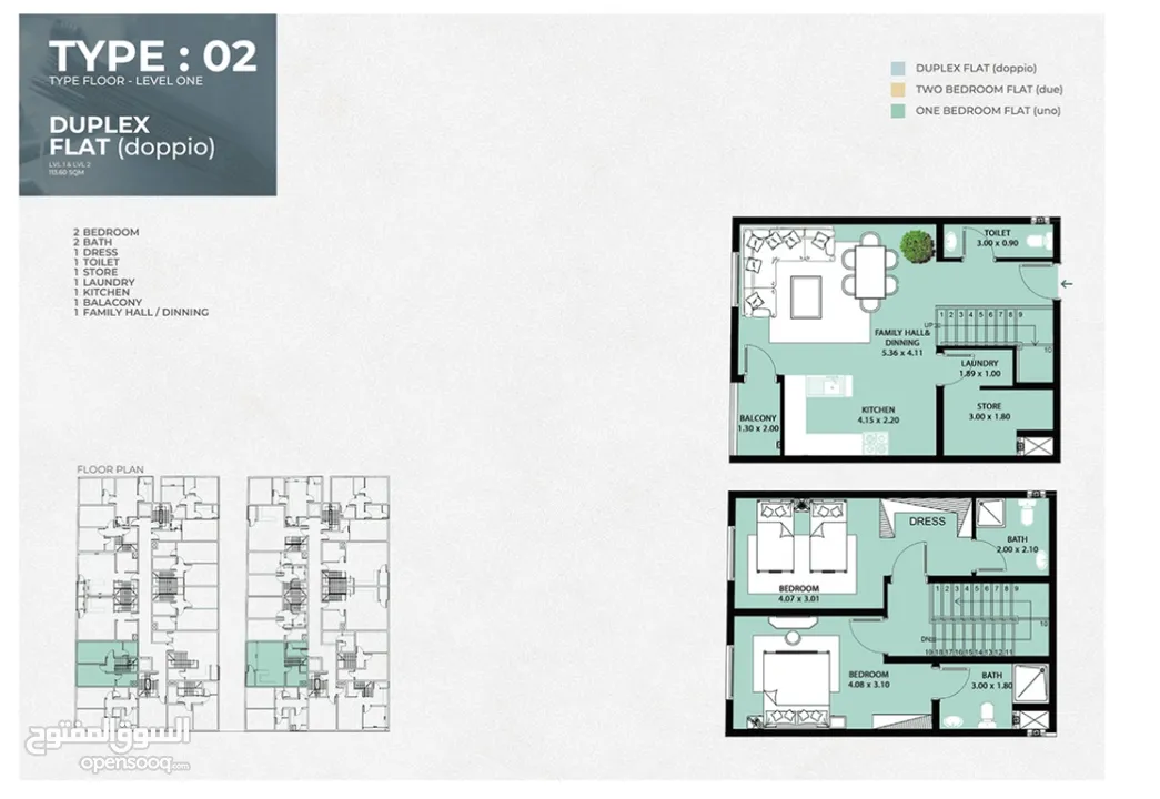 For sale in MQ Duplex That Offers the Perfect Blend of Location and Luxury with installments