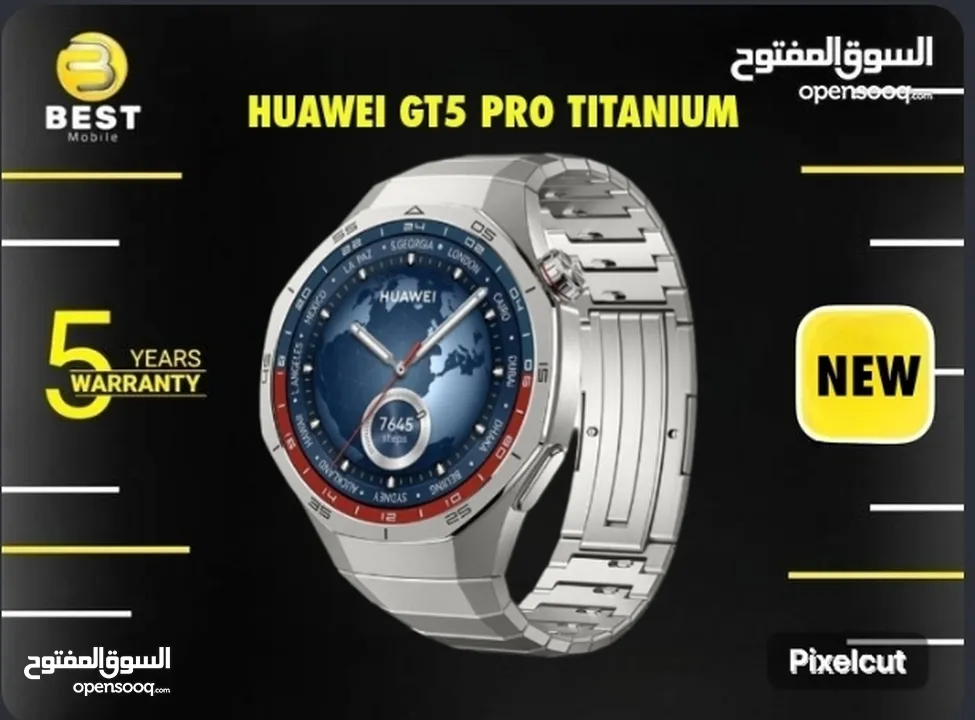 متوفر الأن جديد ساعة هواوي جي تي 5 برو تيتانيوم // HUAWEI GT5 PRO TITANIUM NEW