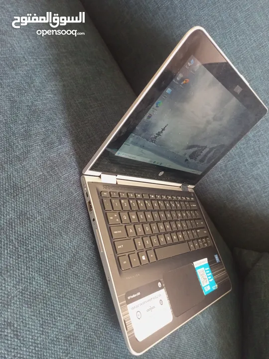 لابتوب HP OAVILION X360  بحالة ممتازة وارد امريكا.. ويمكن استخدامه بوصعية التاب