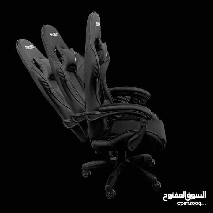 كرسي جيمنغ مريح لساعات اللعب الطويلة احمر واسود Dragon War Gaming Chair GC-035  السعر شامل التوصيل