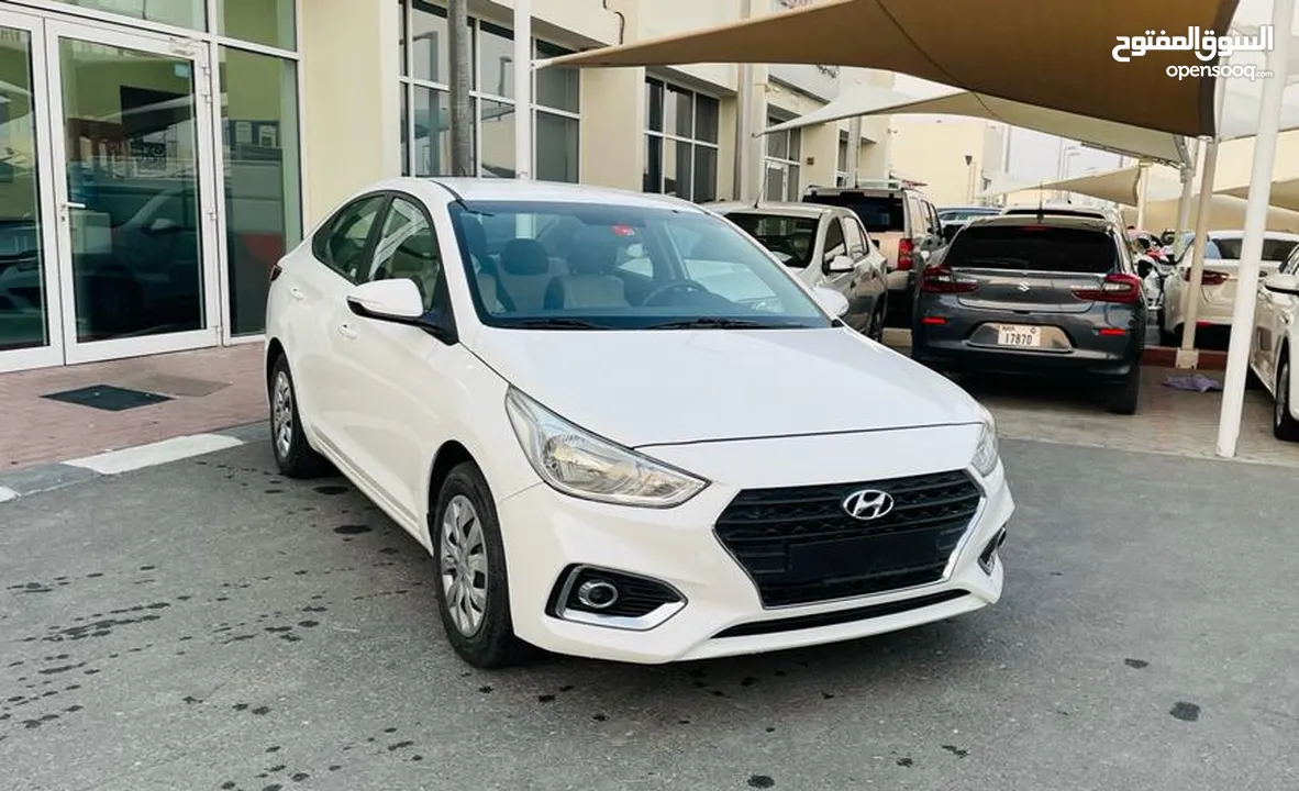 HYUNDAI ACCENT/2020/WHITE/GCC/1 YEAR WARRANTY