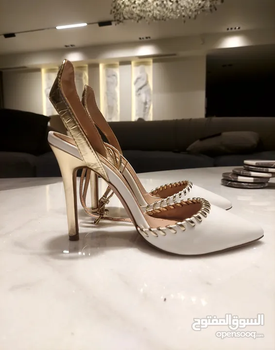 Miss KG White Heels From UK  حذاء أبيض Miss KG من إنجلترا