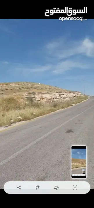 ارض للبيع 10 دونمات واجه 100 متر على شارع 20 معبد تبعد عن اشاره بلعما 1500 متر