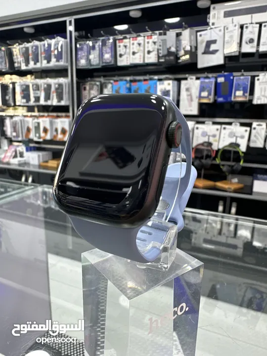 Used apple watch series 7  41mm ساعة ابل واتش الجيل السابع مستعملة بحالة جيدة مغيرلها بطارية