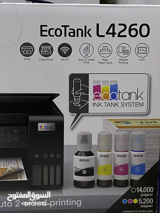 طابعه أبسون EcoTank L4260. طابعة متعددة الوظائف مزودة بطابعات تلقائية على  الوجهين مشتريها من جرير - Opensooq