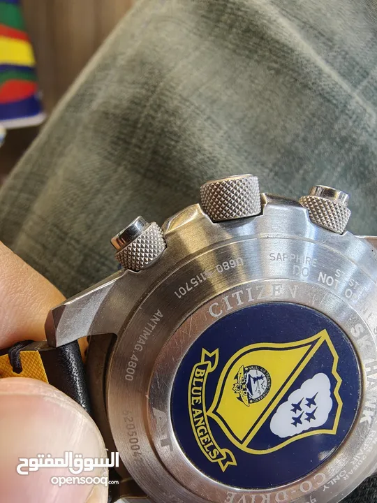 ساعة Citizen Skyhawk A-T Blue Angels أصلية – Eco-Drive – متعددة الوظائف – بحالة ممتازة