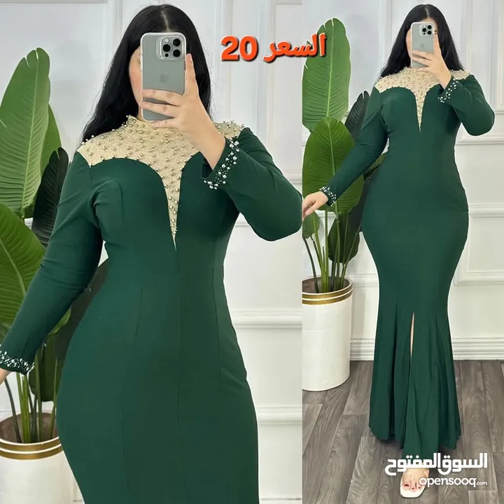 فساتين سهره متوفر 3 الوان بتصميم عصري وانيق