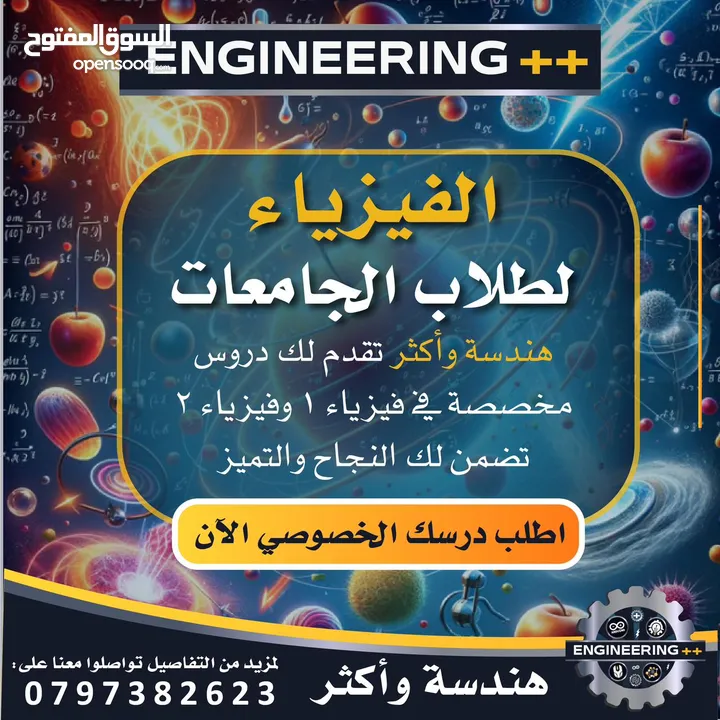 رياضيات وفيزياء لطلبة الجامعات الاردنية والألمانية، كالكولاس 1 + 2 + 3 تحليل وسيط, فيزياء 1 + 2