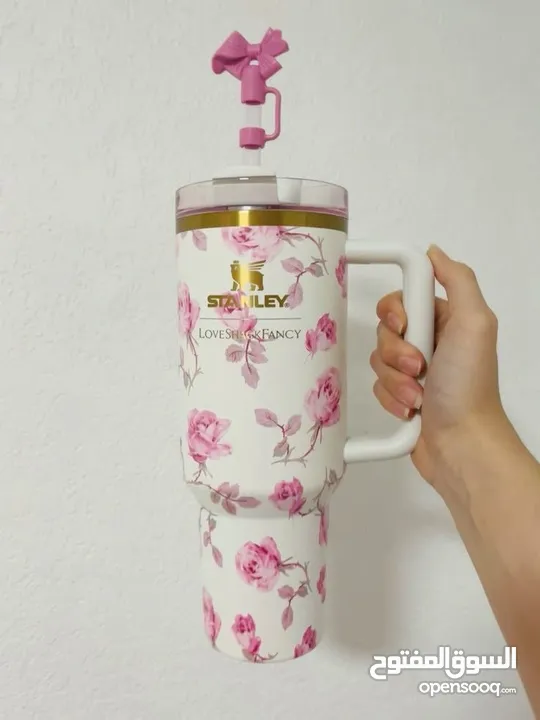 Stanely cup كوب ( مطرة ) الستانلي بسعة كبيرة 1200مل  تحفظ البرودة والحرارة  موديل جديد ومميز