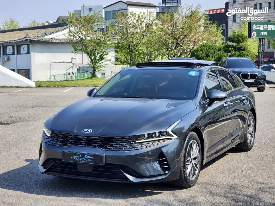 KIA K5 Hybrid 2021بانوراما فل  وارد كوري فحص كامل و لا ملاحظه كلين تايتل من دون حوادث